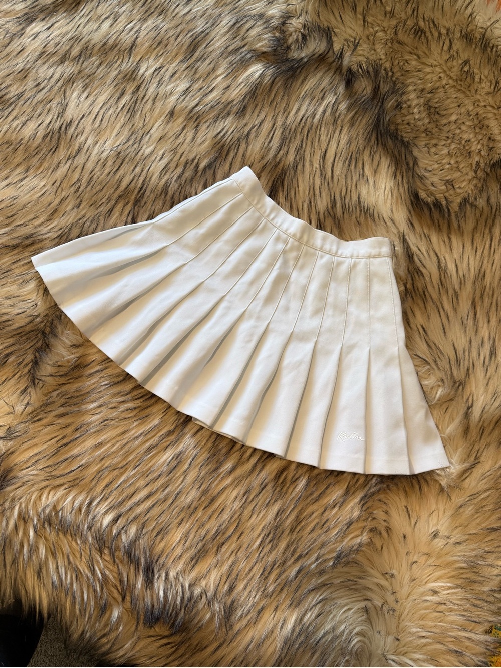 KAELIN White Pleated Tennis Skirt - Women
